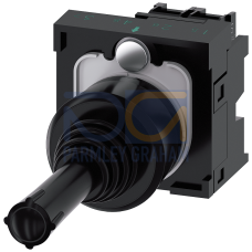 Coordinate switch, 22 mm, round, plastic, black, vertical latching