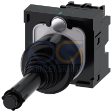 Coordinate switch, 22 mm, round, plastic, black, vertical, 1 NO, 1 NO