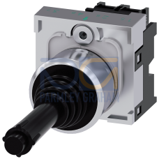 Coordinate switch, 22 mm, round, metal, high gloss, black, 1 NO, 1 NO