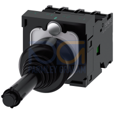 Coordinate switch, 22 mm, round, plastic, black, 1 NO, 1 NO, 1 NO, 1 NO