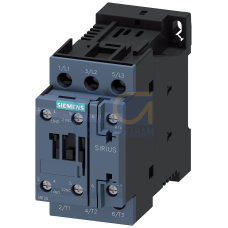 power contactor, AC-3 12 A, 5.5kW / 400 V 1 NO + 1 NC, AC (50-60 Hz) DC operation 21-28 V AC/DC, 3-