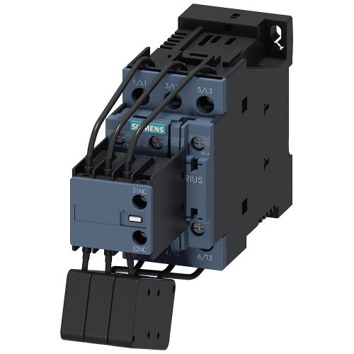 Contactor, AC-6B, 25 kVAr/400 V, 1 NO + 2 NC, 110 V DC, 3-pole