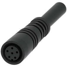 Coupling with connecting cable 5 m long, with 8 mm latching connection, connector 6-pole for 3SE66 m