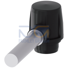 Actuator head for hinge switch made of plastic with solid shaft Diameter = 10 mm and actuating angle