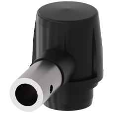 Actuator head for hinge switch made of plastic with hollow shaft Diameter = 8 mm and actuating angle