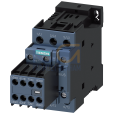 power contactor, AC-3 17 A, 7.5kW / 400 V 3 NO + 3 NC with 3RH2911-1x A22-0MA0, with plugged-in Dio
