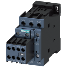 power contactor, AC-3 25 A, 11kW / 400 V 3 NO + 3 NC with 3RH2911-1x A22-0MA0, with plugged-in diod
