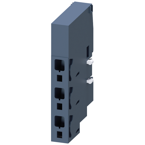 Infeed left or right Connection main circuit: Spring-type terminal Connection terminal maximum 25 mm