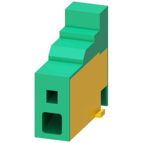 PE infeed Connection main circuit: Spring-type terminal Connection terminal maximum 25 mm2,