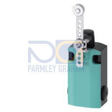 Position switch, metal housing XL, 56 mm wide, with twist lever 27mm, high-grade steel roller