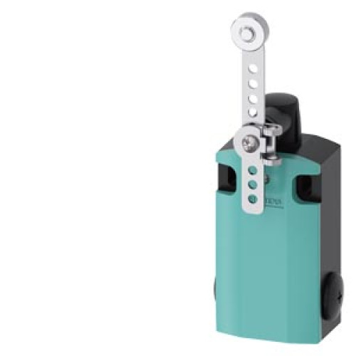 Position switch, metal housing XL, 56 mm wide, with twist lever 27mm, high-grade steel lever
