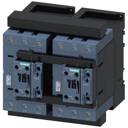 Reversing contactor assembly, AC-3, 55 kW/400 V, 20-33 V AC/DC, 3-pole, S3, 2 NO, w. varistor