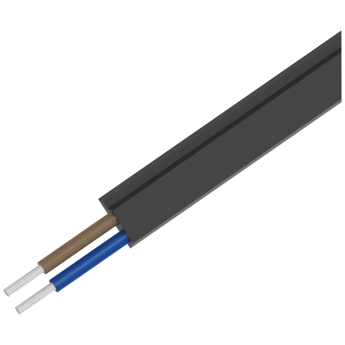AS-i cable shaped for ext. auxiliary voltage 24 V DC black