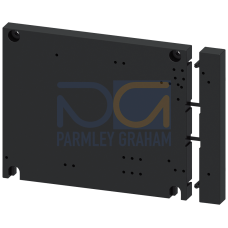 Base plate, size S3-S3-S2 with timing relay, lateral, side by side