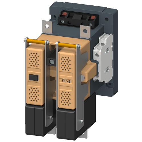 Contactor, Size 4, 2-pole, DC-3 and 5, 75 A Auxiliary switch 22 (2 NO + 2 NC) 110 V 60 Hz/92 V AC 50