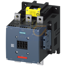 Contactor, AC-3e, 400 A/200 kW/400 V, 3-pole, 96-127 V AC/DC, F-PLC-IN, 2 NO+2 NC, connection bar/screw terminal