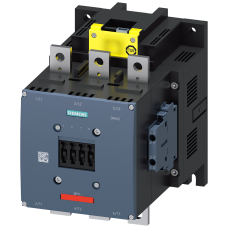 Contactor, AC-3e, 500 A/250 kW/400 V, 3-pole, 96-127 V AC/DC, F-PLC-IN, 2 NO+2 NC, connection bar/screw terminal