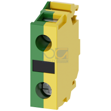 Support terminal, green/yellow, screw terminal, for floor mounting