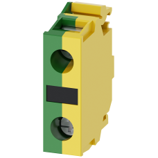 Support terminal, green/yellow, screw terminal, for floor mounting