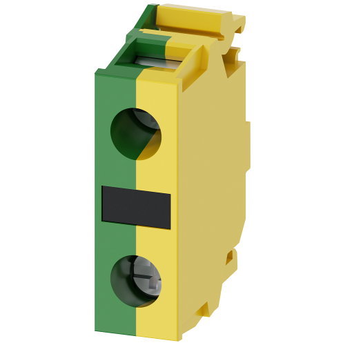Support terminal, green/yellow, screw terminal, for floor mounting