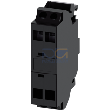 Support terminal, black, spring-type terminal, for floor mounting