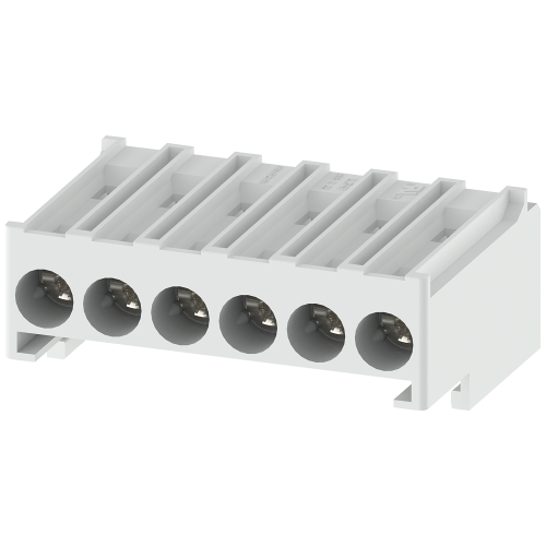 Removable control terminals with screw terminals, 2 blocks each with 6 terminals