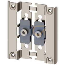Strut section mounting adapter for enclosure, metal, sand gray