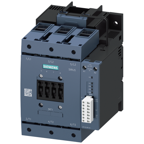 Contactor, AC-3, 115 A/55 kW/400 V, 3-pole, 200-277 V AC/DC, PLC-IN optional, 1 NO+1 NC, box terminal/screw terminal