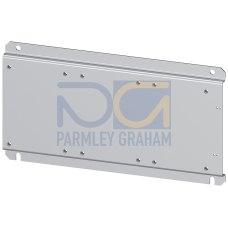 Base plate for mounting of combination of three contactors (2x 3RT1.7, 1x 3RT1.6) for star-delta (wye-delta) start up