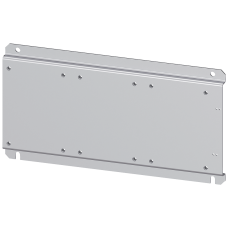 Base plate for mounting of combination of three contactors (3x 3RT1.7) for star-delta (wye-delta) start up
