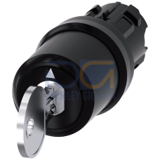 Key-operated switch CES, with monitoring, 22 mm, round, plastic, removal O