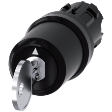 Key-operated switch CES, with monitoring, 22 mm, round, plastic, removal O