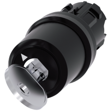 Key-operated switch Siemens, with monitoring, 22 mm, round, plastic, removal O