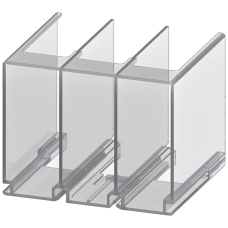 Terminal cover for cable lug and busbar connections for contactor
