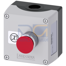 Enclosure for command devices, 22 mm, round