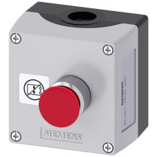 Enclosure for command devices, 22 mm, round