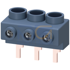 3-phase supply terminal for 3-phase busbar for size S0 and S00 connection from top Pin shape connect