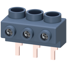 3-phase supply terminal for 3-phase busbar for size S0 and S00 connection from top Pin shape connect