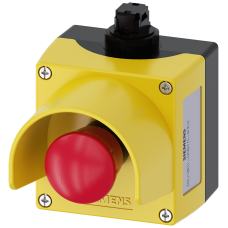 AS-Interface enclosure for command devices, 22 mm, plastic, yellow, protective collar