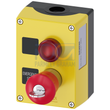 Enclosure for command devices, 22 mm, round