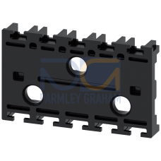 Floor mounting adapter, black, for modules with floor mounting without mounting screws