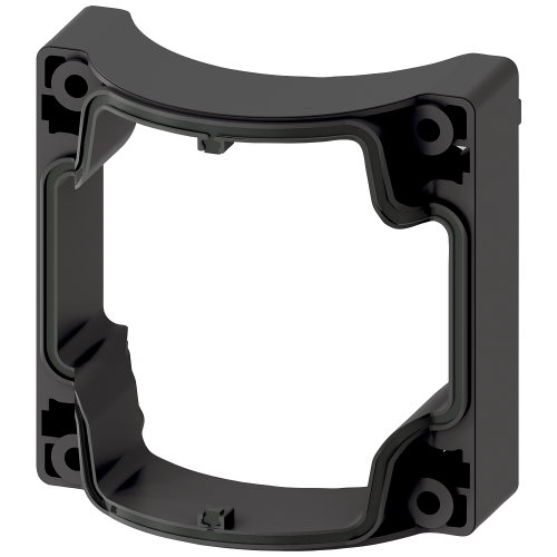 Adapter (plastic) between enclosure top and base for installation of two-pole or two single-pole stacked contact modules with front plate mounting