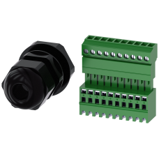 Metric M20 cable gland for IO-Link, for enclosure with 4-6 command points