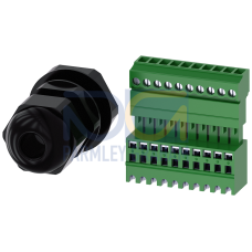 Metric M20 cable gland for IO-Link, for enclosure with 1-3 command points