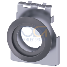 Adapter for installation of actuators and signaling units, 22 mm, in a mounting drill hole 30.5 mm, Metal, matte, with seal