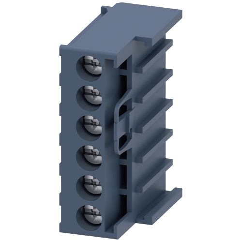 Removable control terminals with screw terminals, 2 blocks each with 6 terminals