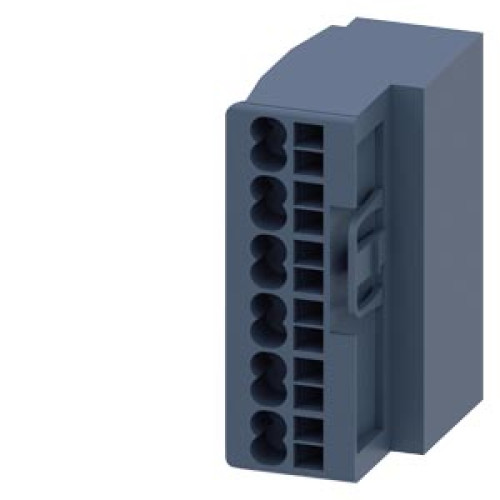 Removable control terminals with spring-type terminals, 2 blocks each with 6 terminals