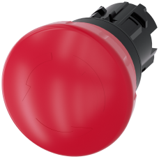 Emergency stop mushroom pushbutton, 22 mm, round, plastic, red, 40 mm, latching according to EN ISO 13850, rotate-to-unlatch