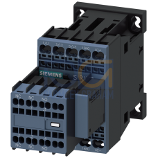 Power contactor, AC-3 9 A, 4kW / 400 V 2 NO + 2 NC, 24 V DC 3-pole, Size S00 Spring-type terminal connected to varistor