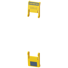 hinged cover 17.5 mm, For SIRIUS devices in industrial standard mounting rail yellow